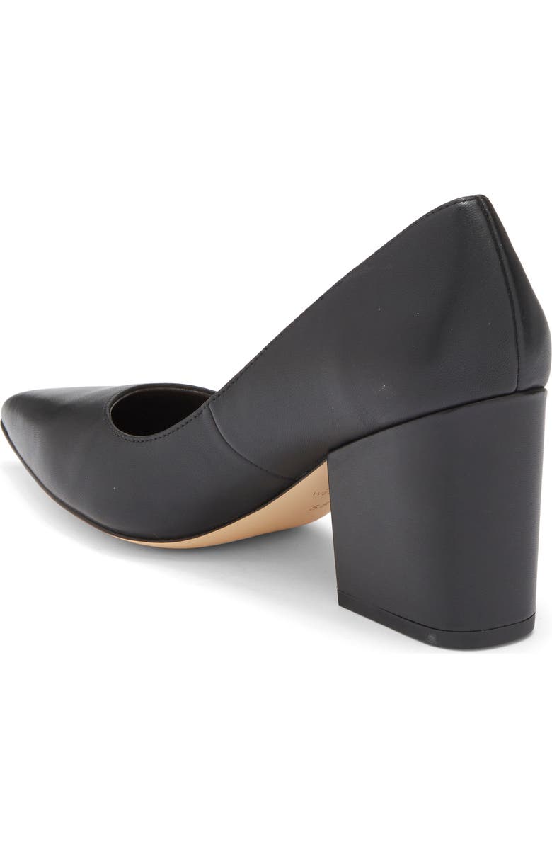 Stuart Weitzman Ave 75 Block Heel Pump, Alternate, color, Black