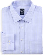 Brooks Brothers Big & Tall Non-Iron Glen Plaid Dress Shirt