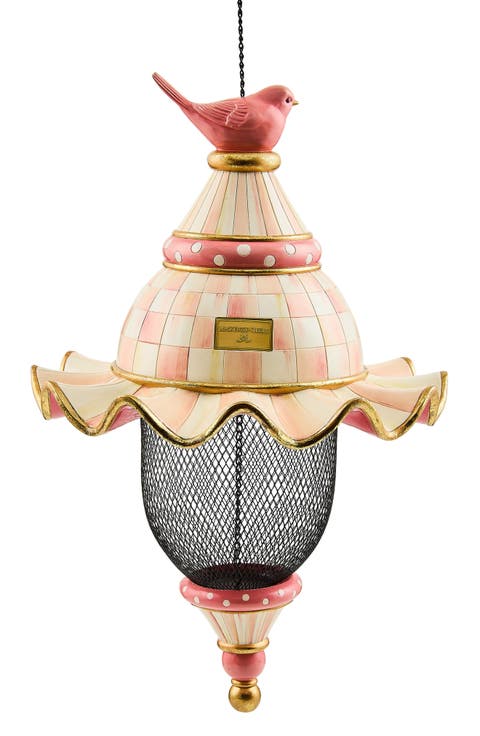 Rosy Check Pendant Bird Feeder
