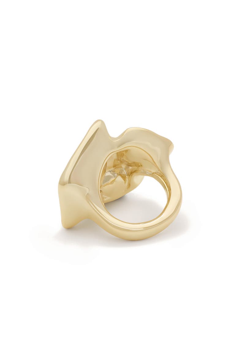 Elina Cubic Zirconia Statement Ring, Alternate, color, GOLD