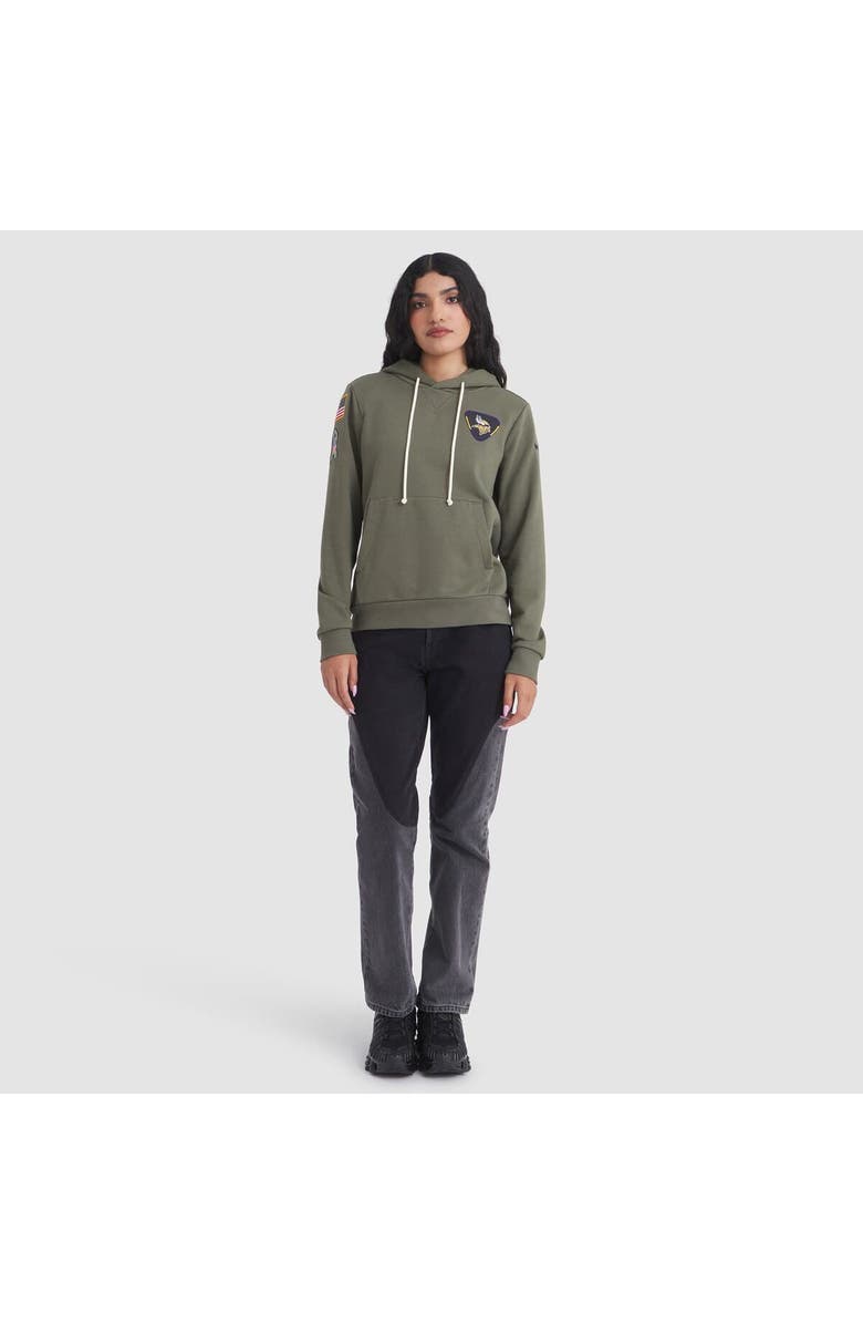 Nike Women's Nike Olive Minnesota Vikings 2025 Salute to Service Sideline Standard Issue Dri-FIT Hoodie, Alternate, color, Olive