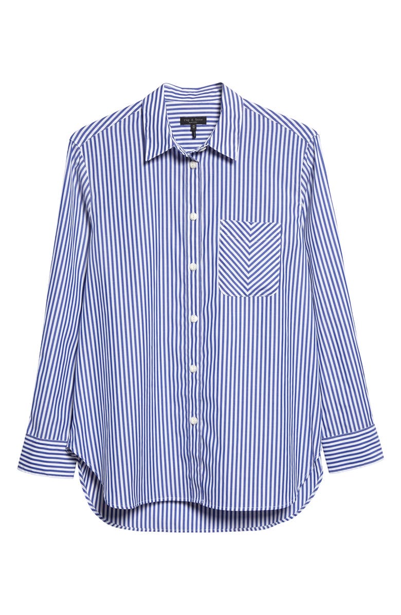 rag & bone ICONS Maxine Stripe Button-Up Shirt, Alternate, color, Blustripe