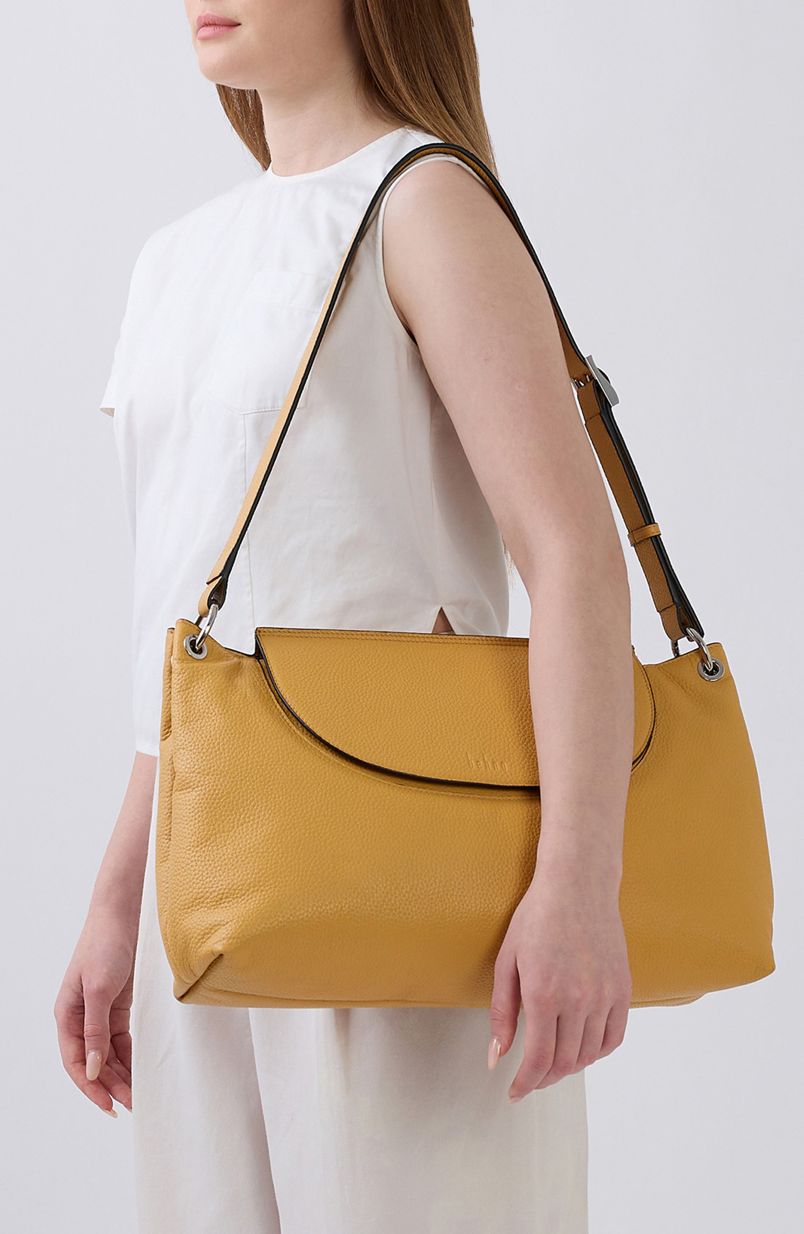 Large Judith Crossbody Satchel, Alternate, color, BISQUE