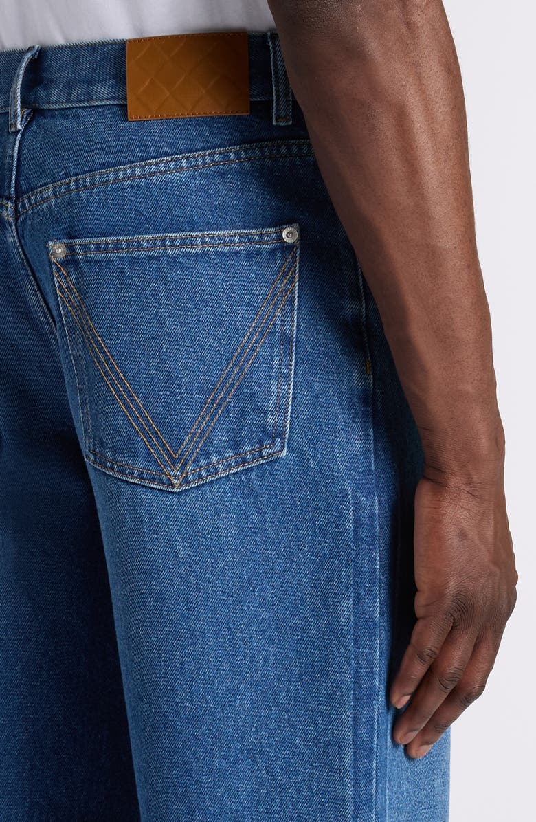 Bottega Veneta Wide Leg Jeans, Alternate, color, 4300 Mid Blue