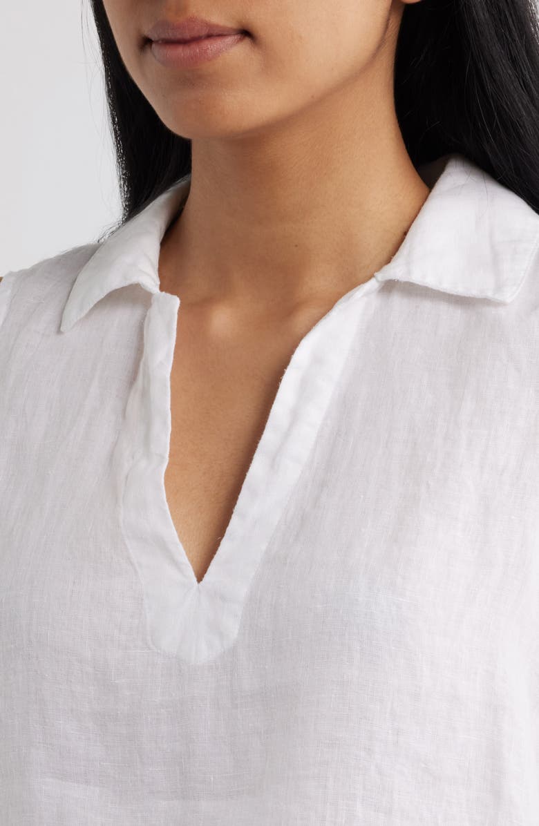 Bella Dahl Sleeveless Linen Top, Alternate, color, White