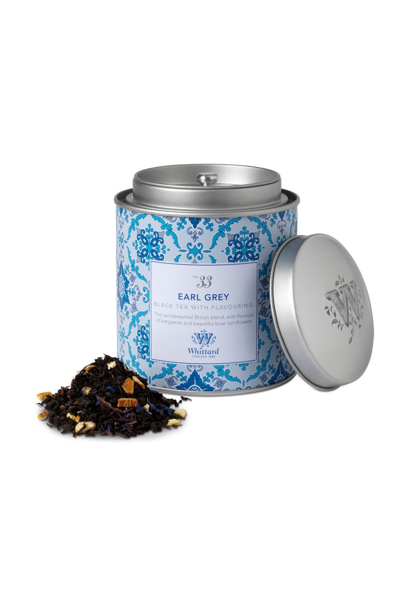Earl Grey Loose Leaf Tea Caddy, Main, color, Black
