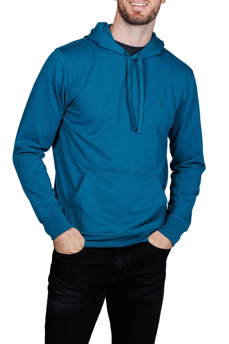 Fleece Hoodie, Alternate, color, TEAL