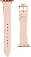 Ted Baker London Quilted Leather Apple Watch® Watchband