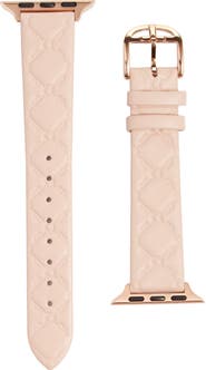 Ted Baker London Quilted Leather Apple Watch® Watchband
