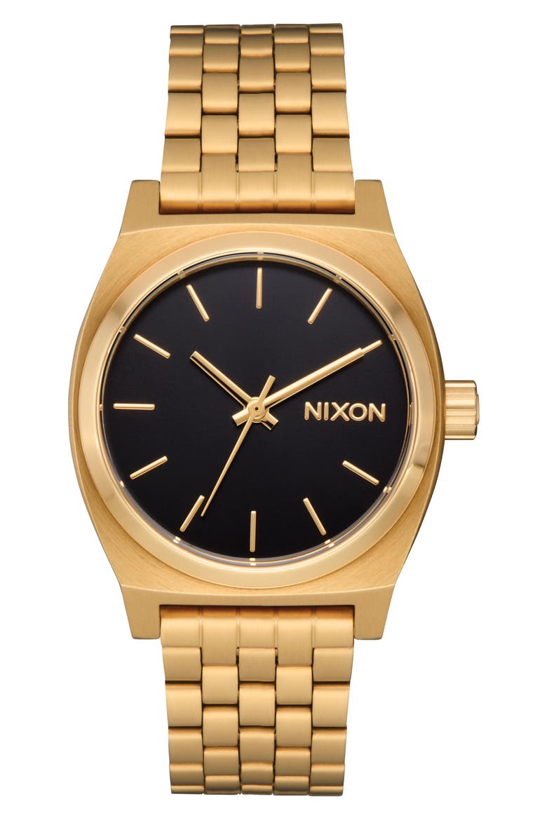 The Medium Time Teller Bracelet Watch, 31mm, Main, color, GOLD / BLACK