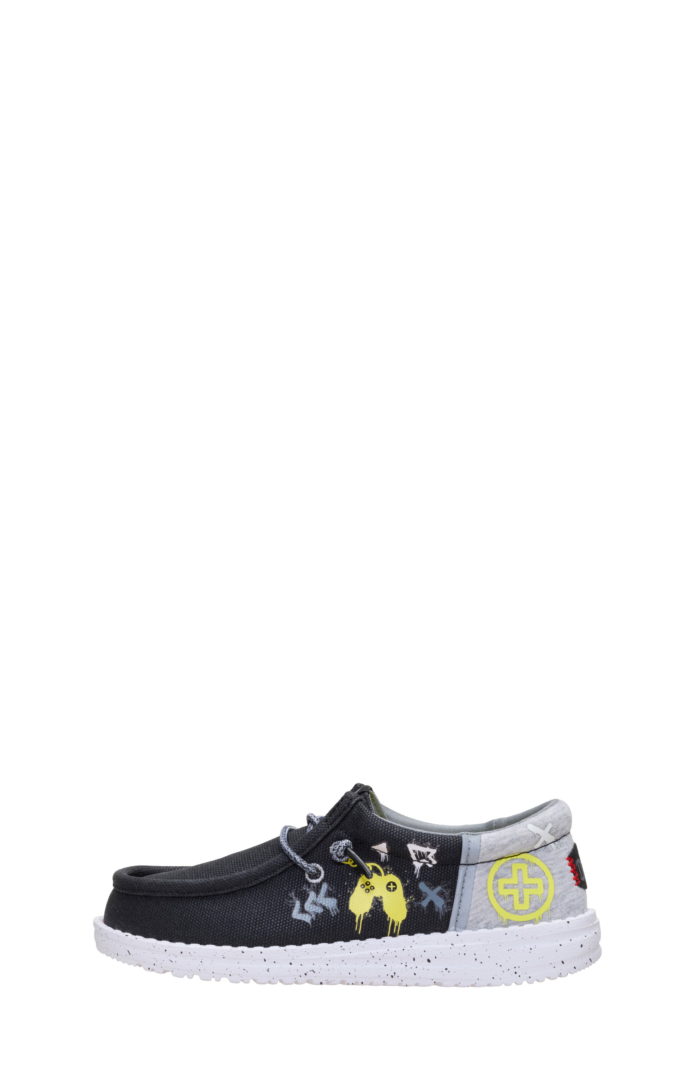Kids' Wally Funk Y Slip-On, Alternate, color, BLACK