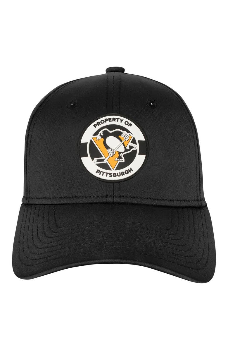 FANATICS Youth Fanatics Black Pittsburgh Penguins Authentic Pro Training Camp Stretch Fit Hat, Alternate, color, Black