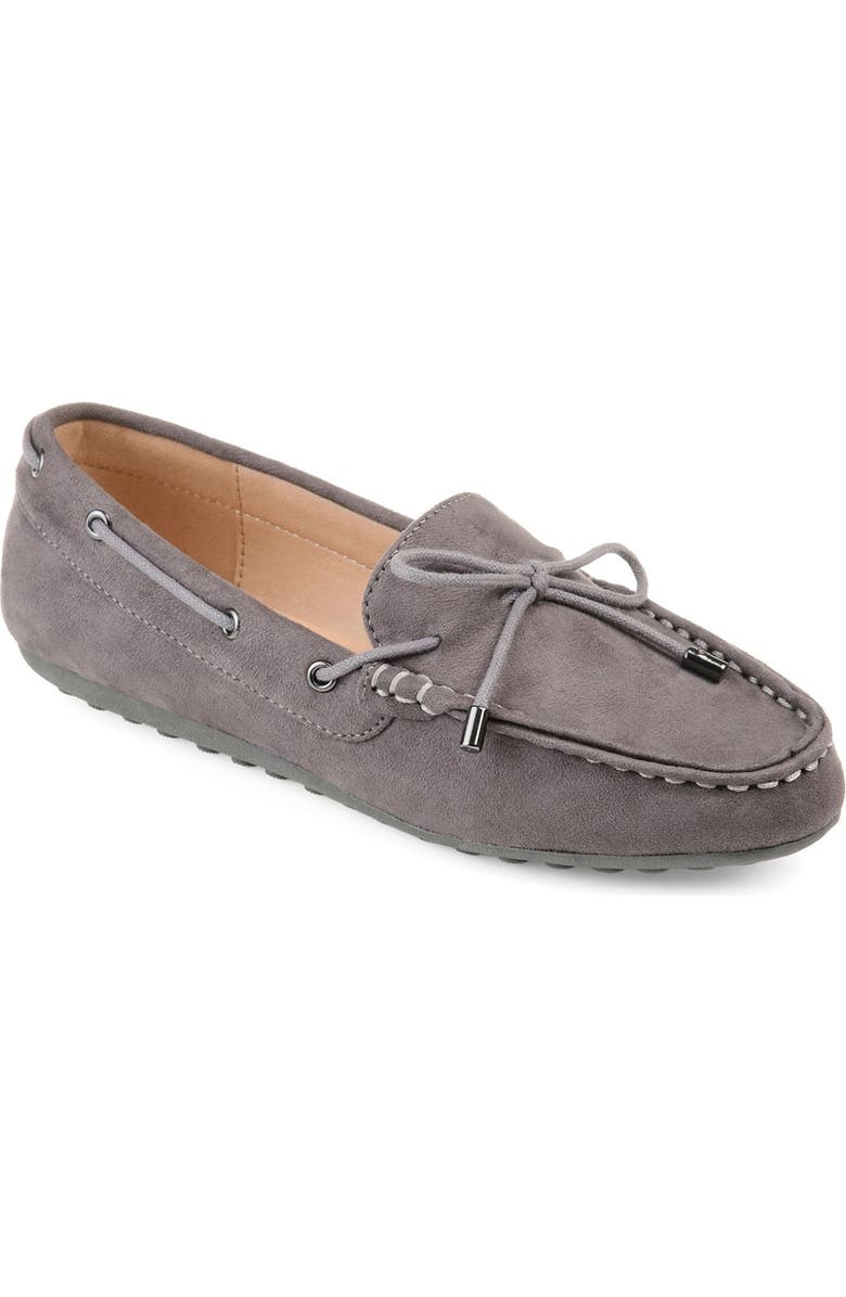 Journee Collection JOURNEE Thatch Slip-On Loafer, Main, color, Grey