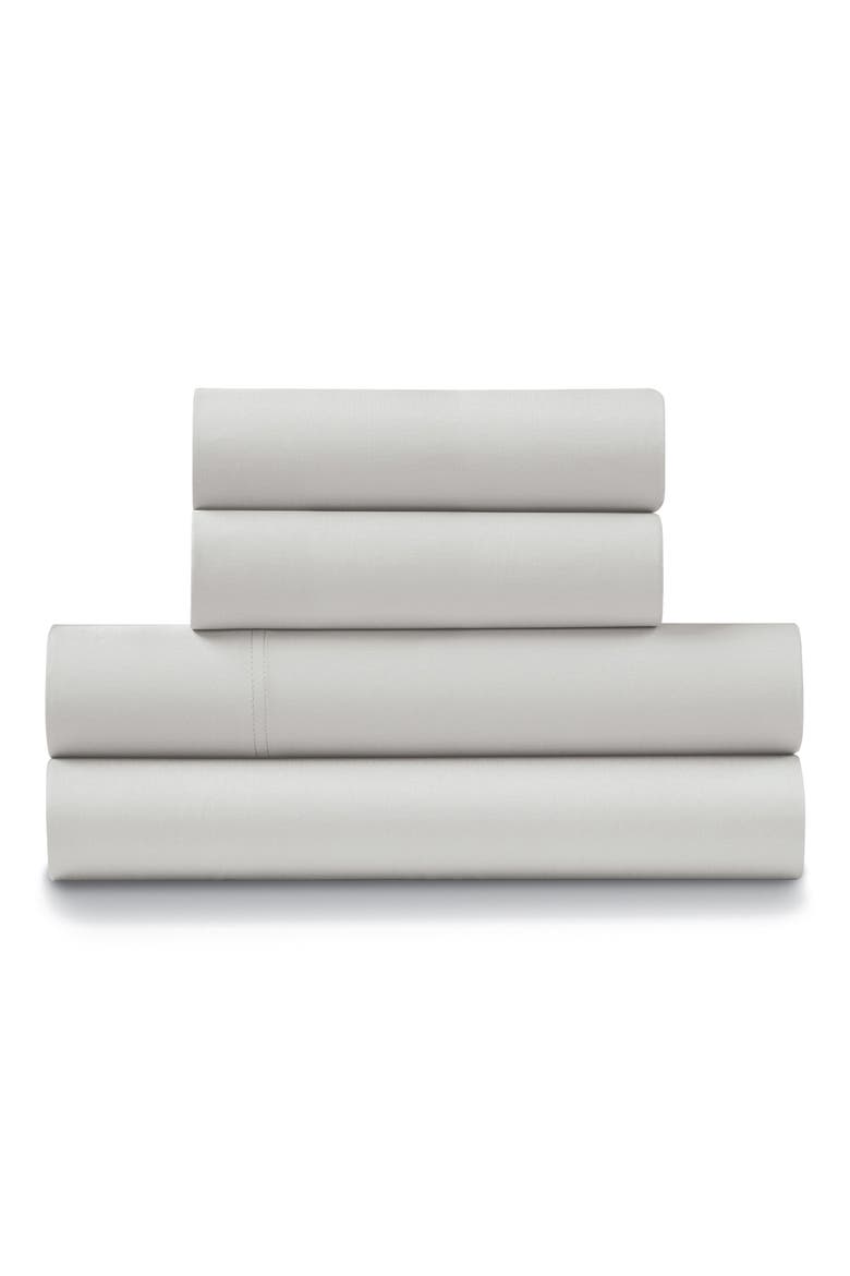 1200 Thread Count Cotton Sateen 4-Piece Sheet Set, Main, color, PLATINUM