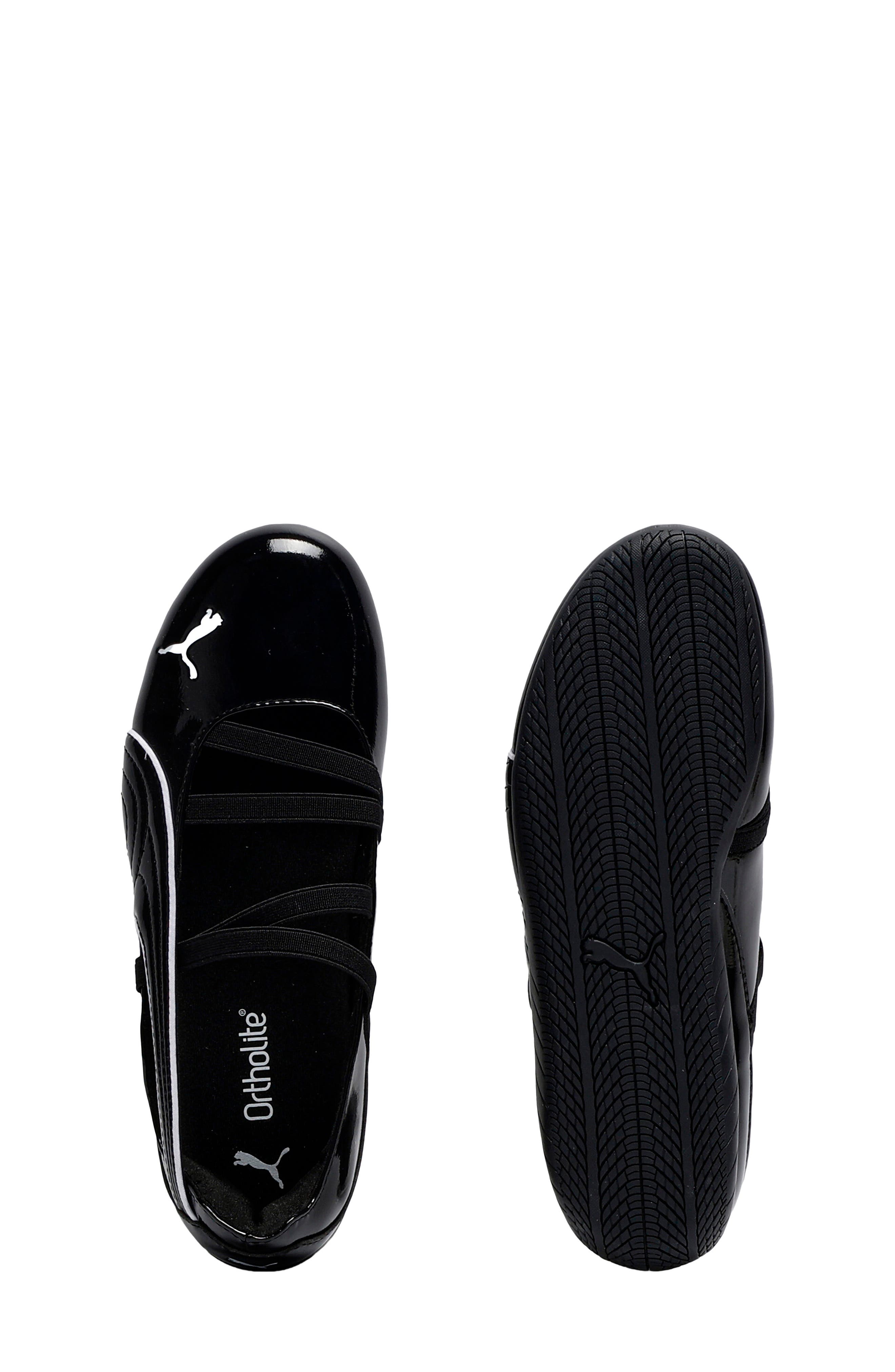Kids' Speedcat Ballet Glossy Sneaker, Alternate, color, PUMA BLACK/ PUMA WHITE