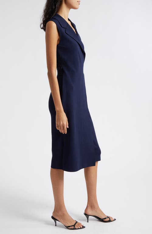Reiss Elle Sleeveless Midi Sweater Dress In Navy