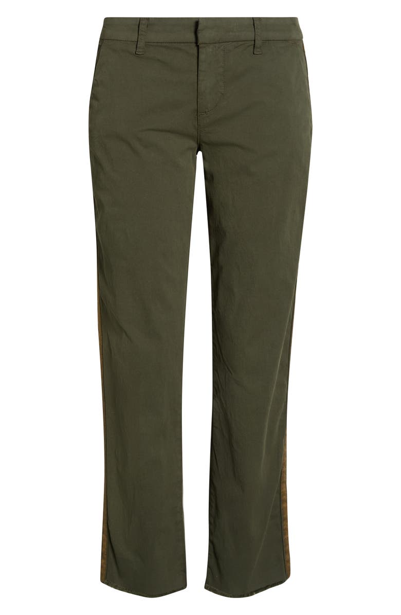 Frank & Eileen Wicklow Crop Chinos, Alternate, color, Army Tuxedo Gold Stripe