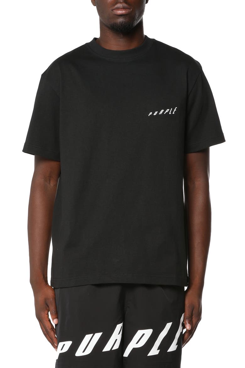 Heavyweight Jersey Graphic T-Shirt, Main, color, BLACK