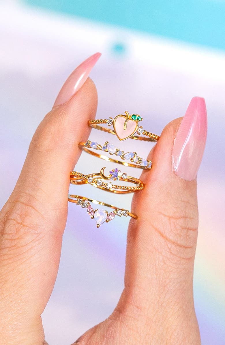 Girls Crew Luna Sparkle Ring, Alternate, color, 