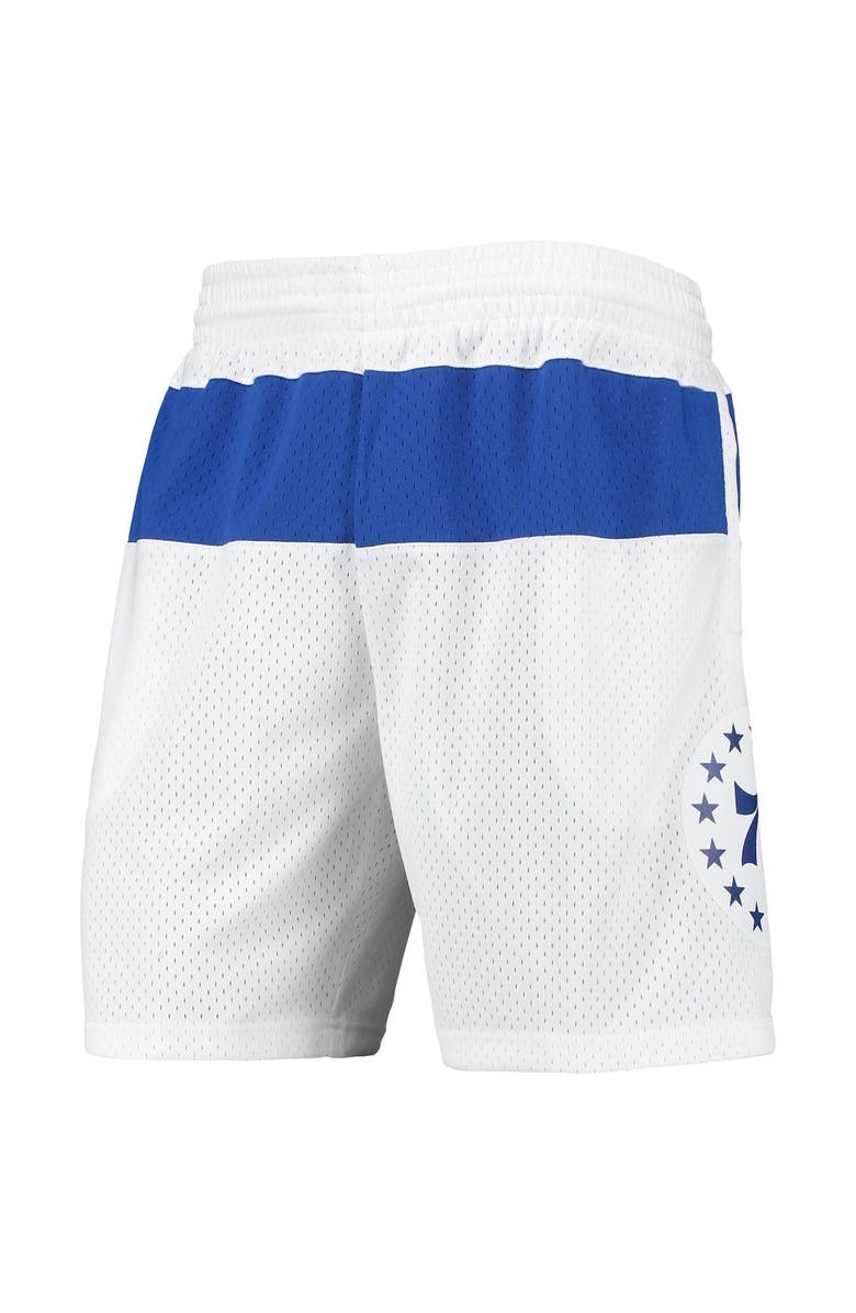 Mitchell & Ness Men's Mitchell & Ness White Philadelphia 76ers 2003-04 Hardwood Classics Swingman Shorts, Alternate, color, 
