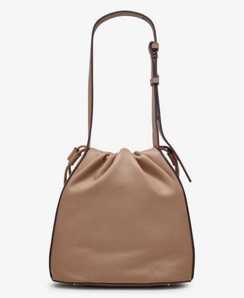 Dkny Channing Small Drawstring In Cappucino