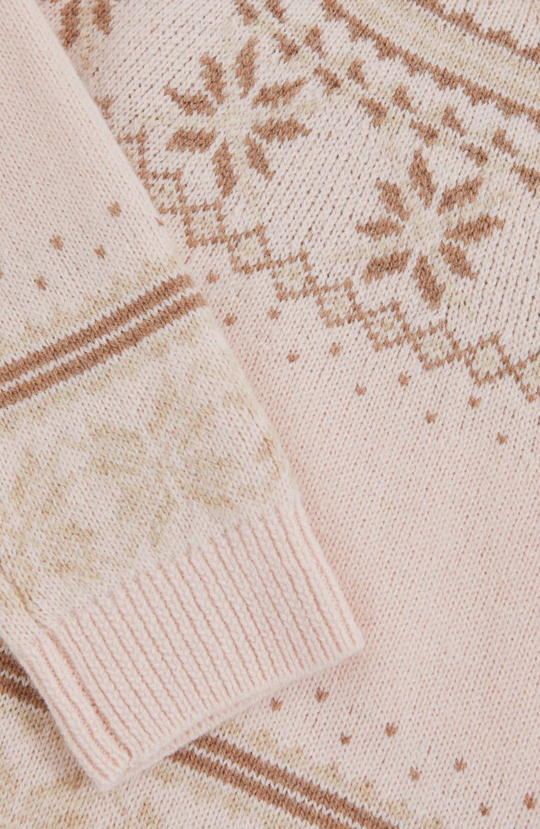 Reiss Kids' Farah Fair Isle Sweater, Alternate, color, Pink