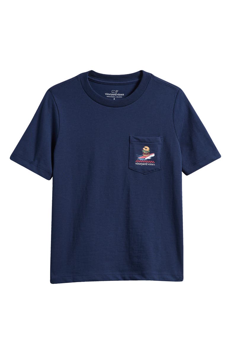vineyard vines Kids' Surfin' Burger Cotton Graphic T-Shirt, Main, color,