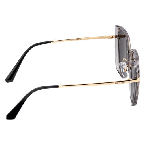 Shop Bertha Rylee Polarized Sunglasses In Grey/silver