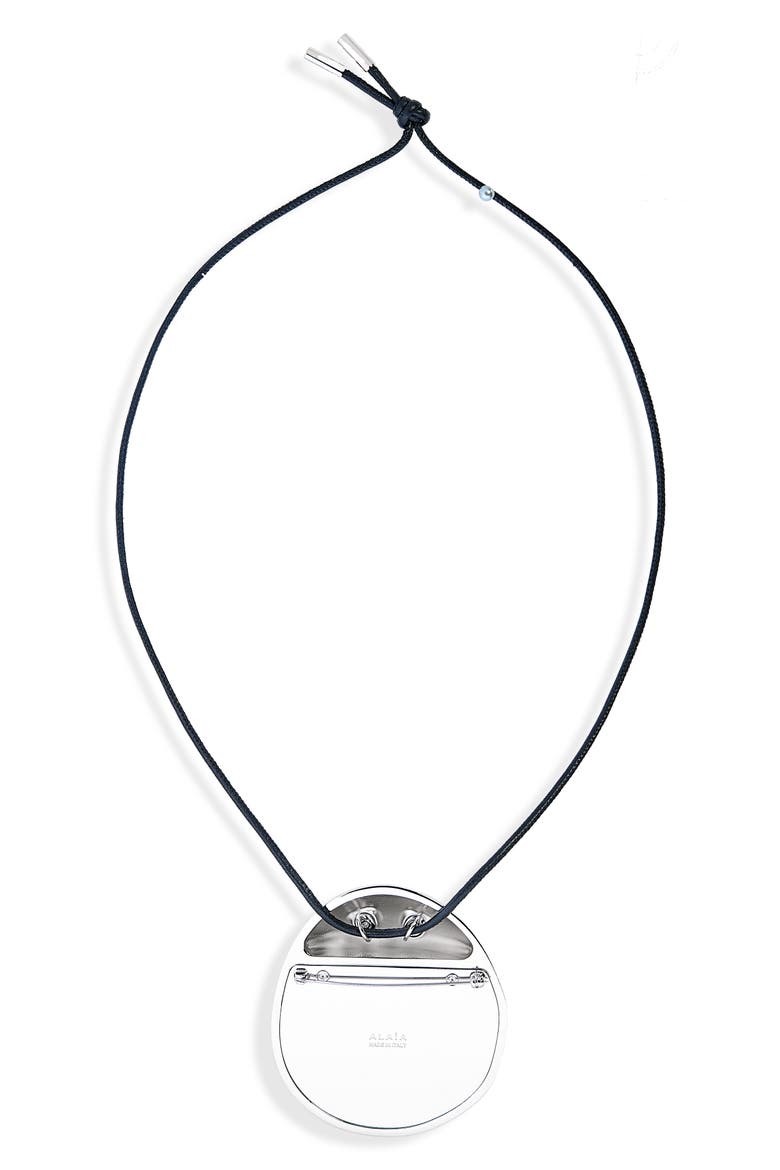 Dual Purpose Dome Necklace or Brooch, Alternate, color, ARGENT 2