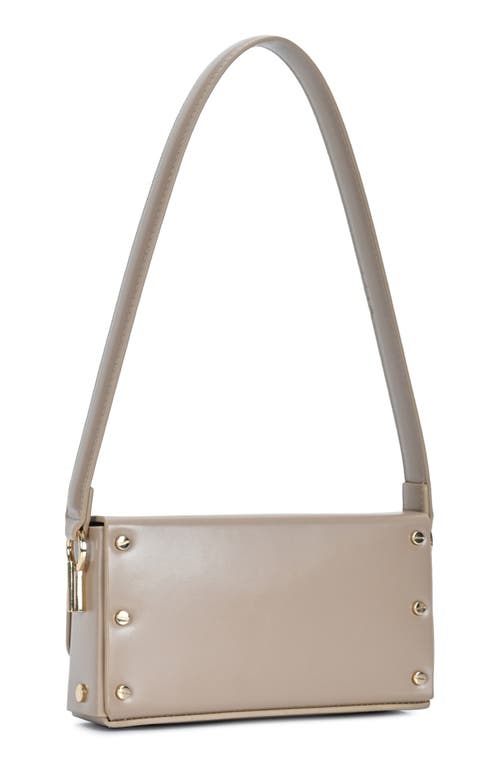 Madison West Structure Mini Shoulder Bag In Taupe