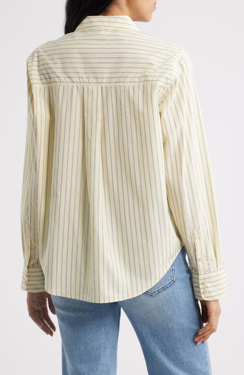 Brooklyn Industries Stripe Button-Up Top, Alternate, color, Pastel Yellow Stripe