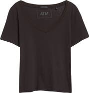 ATM Anthony Thomas Melillo V-Neck Cotton Jersey T-Shirt