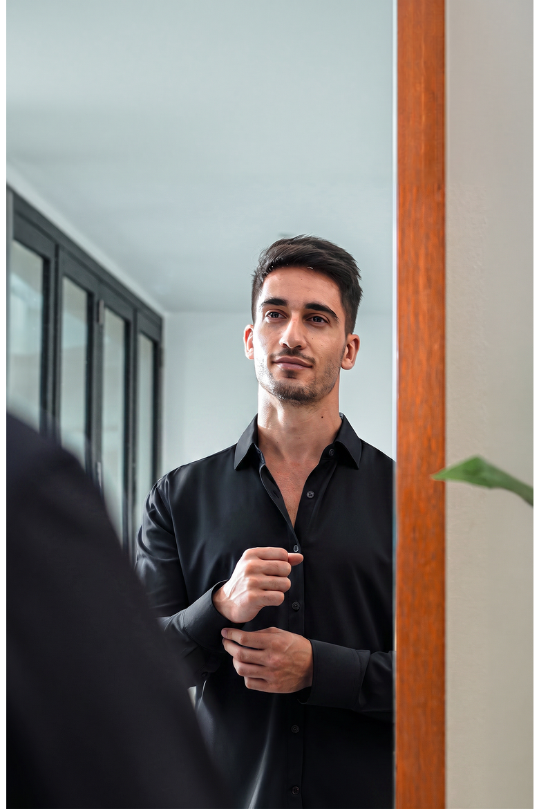 Venture Tech Dress Shirt - Classic Fit, Alternate, color, Black