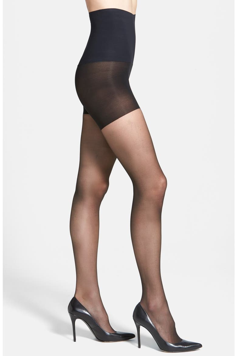 The Essential Control Sheer Pantyhose, Main, color, BLACK
