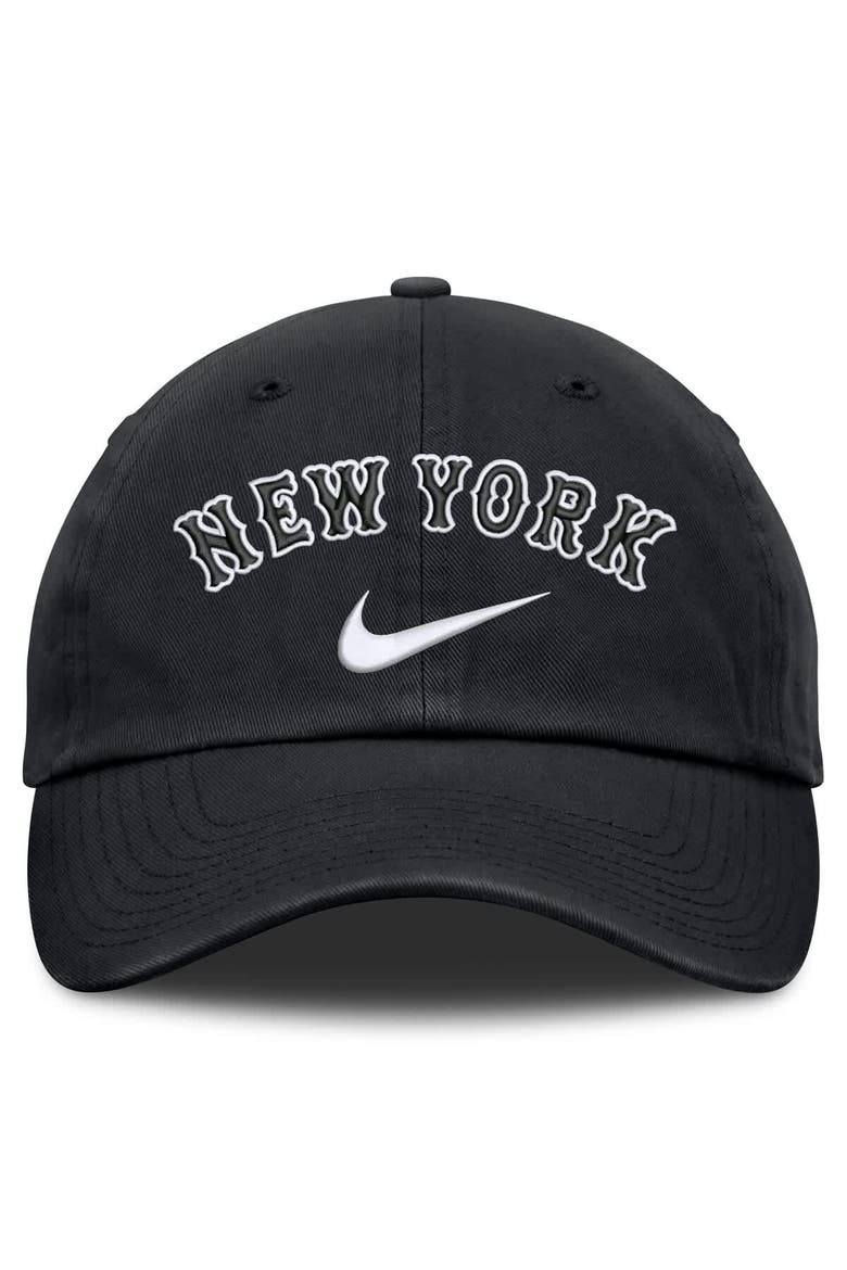 Men's Nike  Black New York Mets Primetime Club Adjustable Hat, Alternate, color, Black