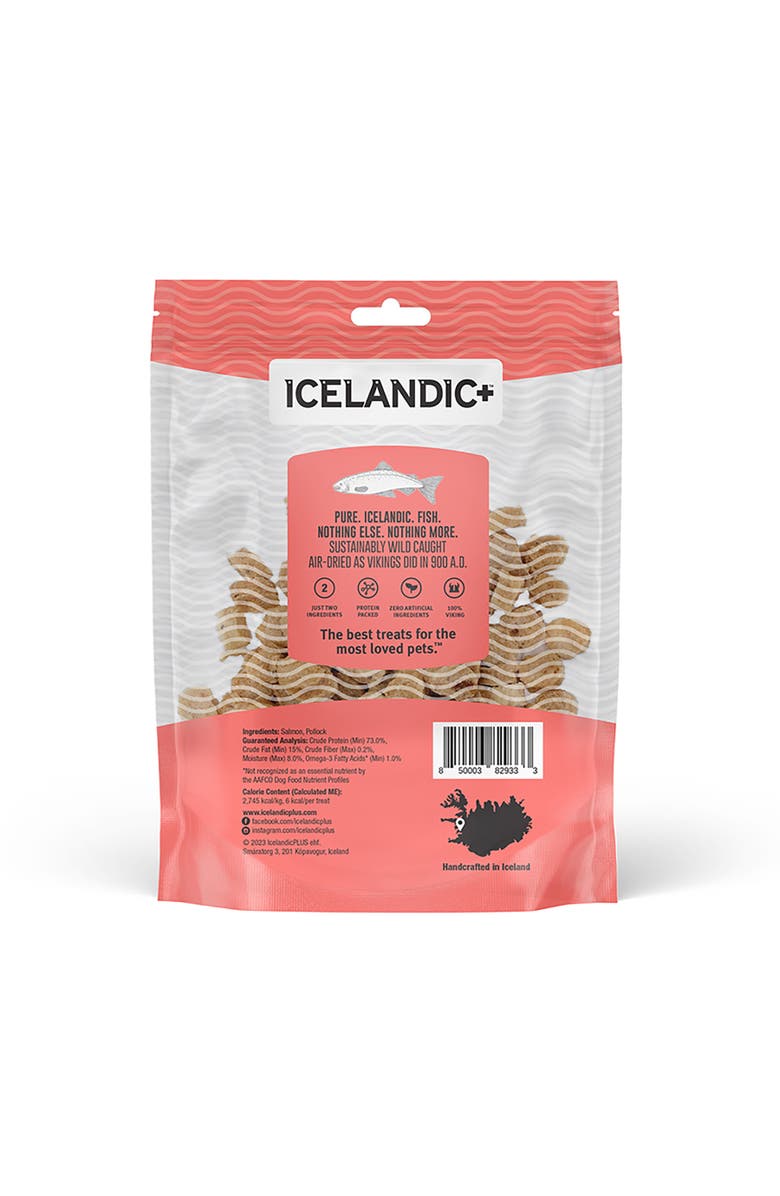 ICELANDIC+ Mini Fish Chips Salmon 2.5oz Dog Treats, Alternate, color, Multicolored