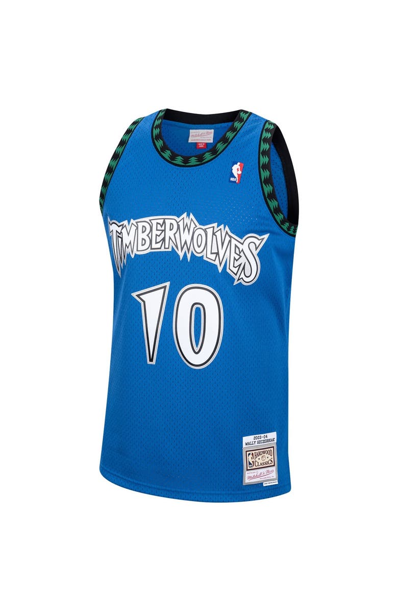 Mitchell & Ness Men's Mitchell & Ness Wally Szczerbiak Blue Minnesota Timberwolves 2001/02 Hardwood Classics Swingman Jersey, Alternate, color, Blue