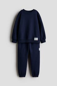 H&M 2-piece Motif-detail Sweatshirt Set