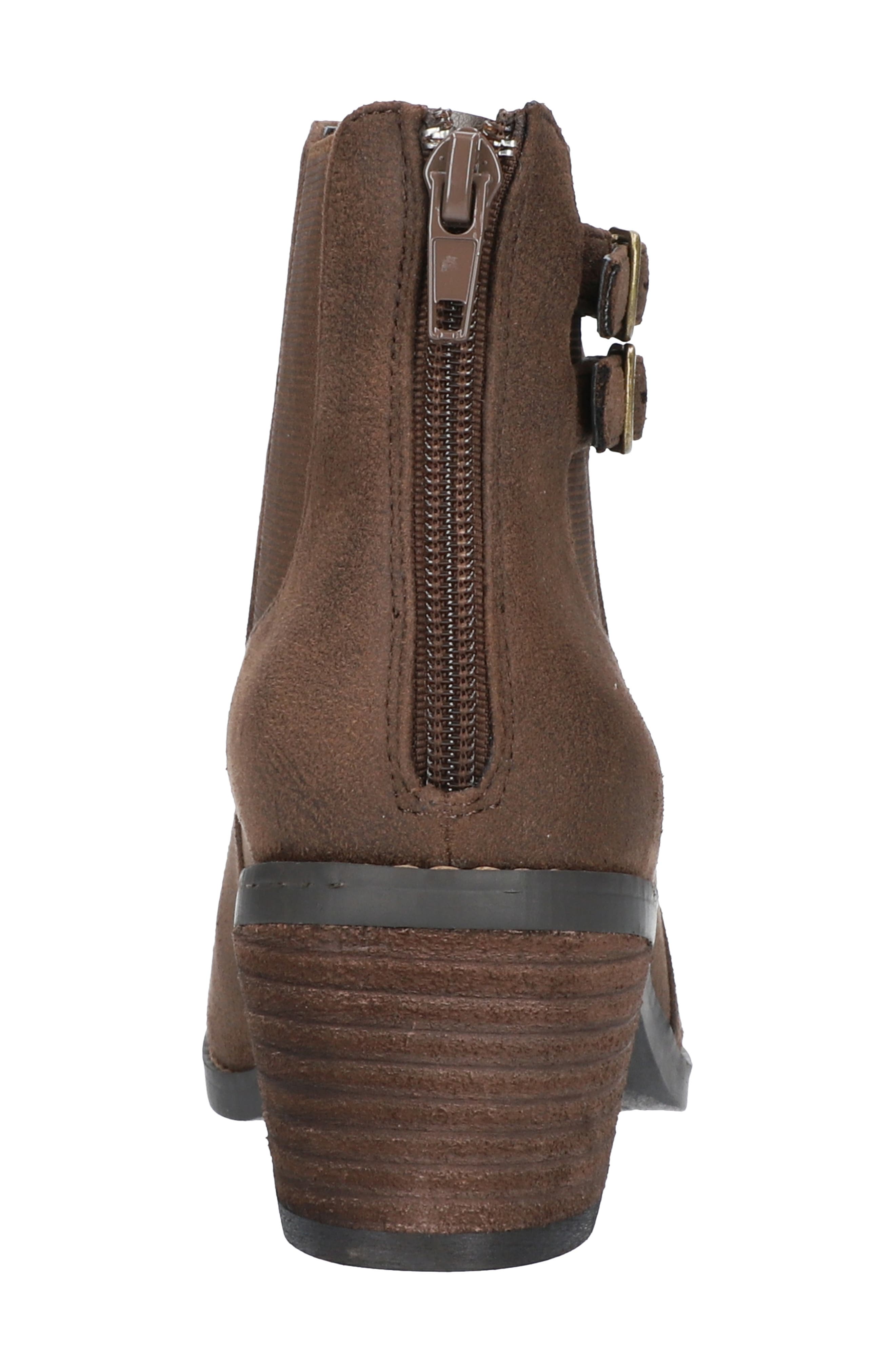 Merilyn Bootie, Alternate, color, BROWN FAUX LEATHER