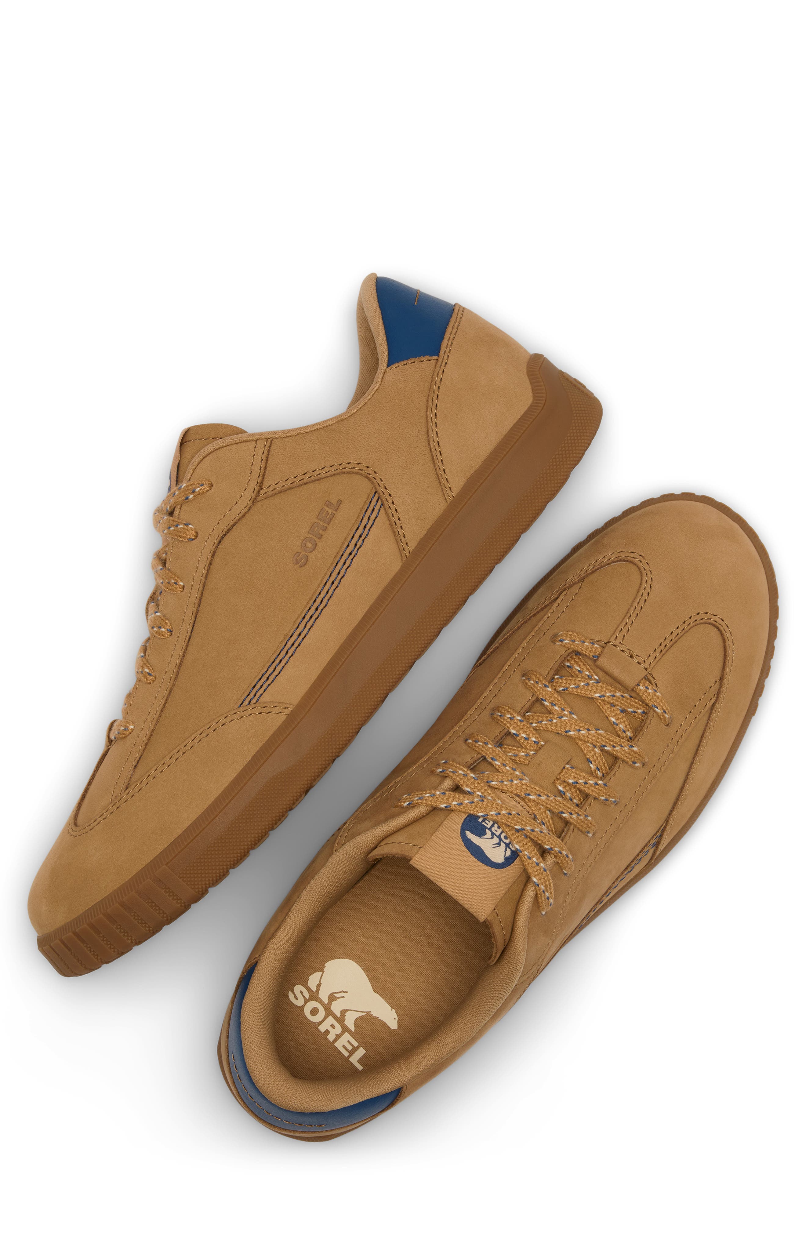 Ona Drift LX Leather Sneaker, Alternate, color, CARIBOU BUFF/ CARBON