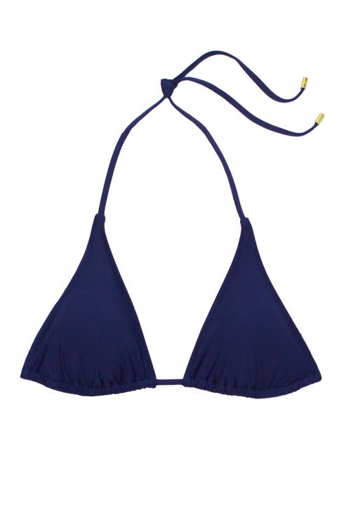 Helen Jon String Bikini Top In Navy