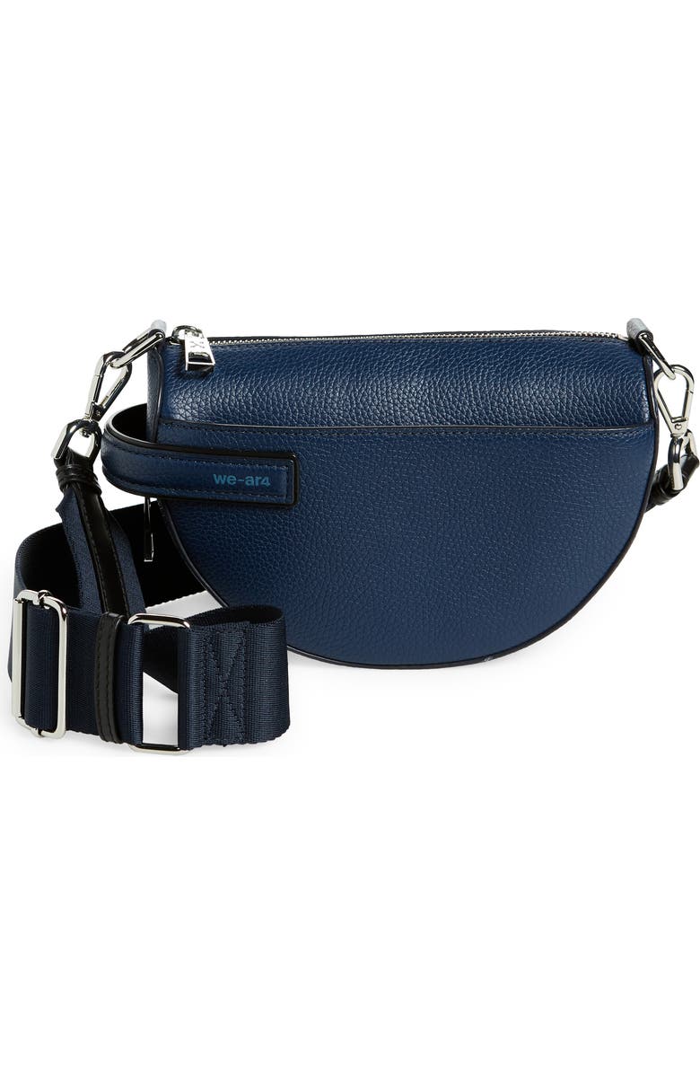 WE-AR4 The Half Moon Crossbody Bag, Main, color, Royal Navy
