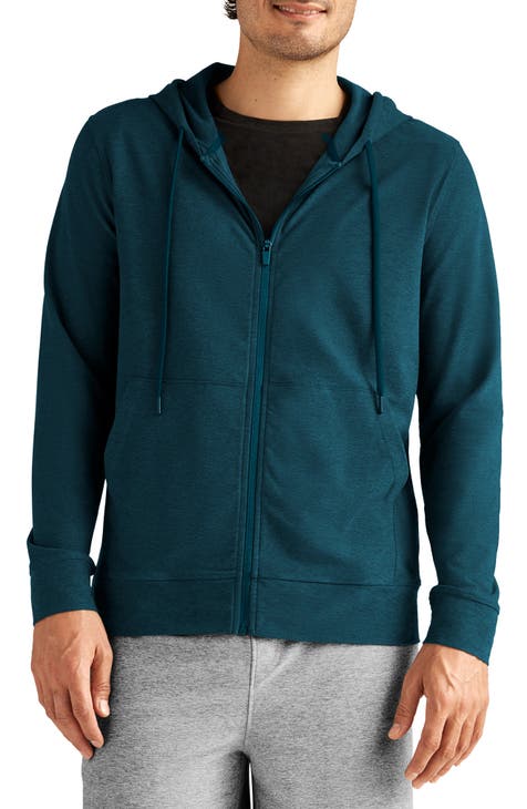 Blue green hoodie sale