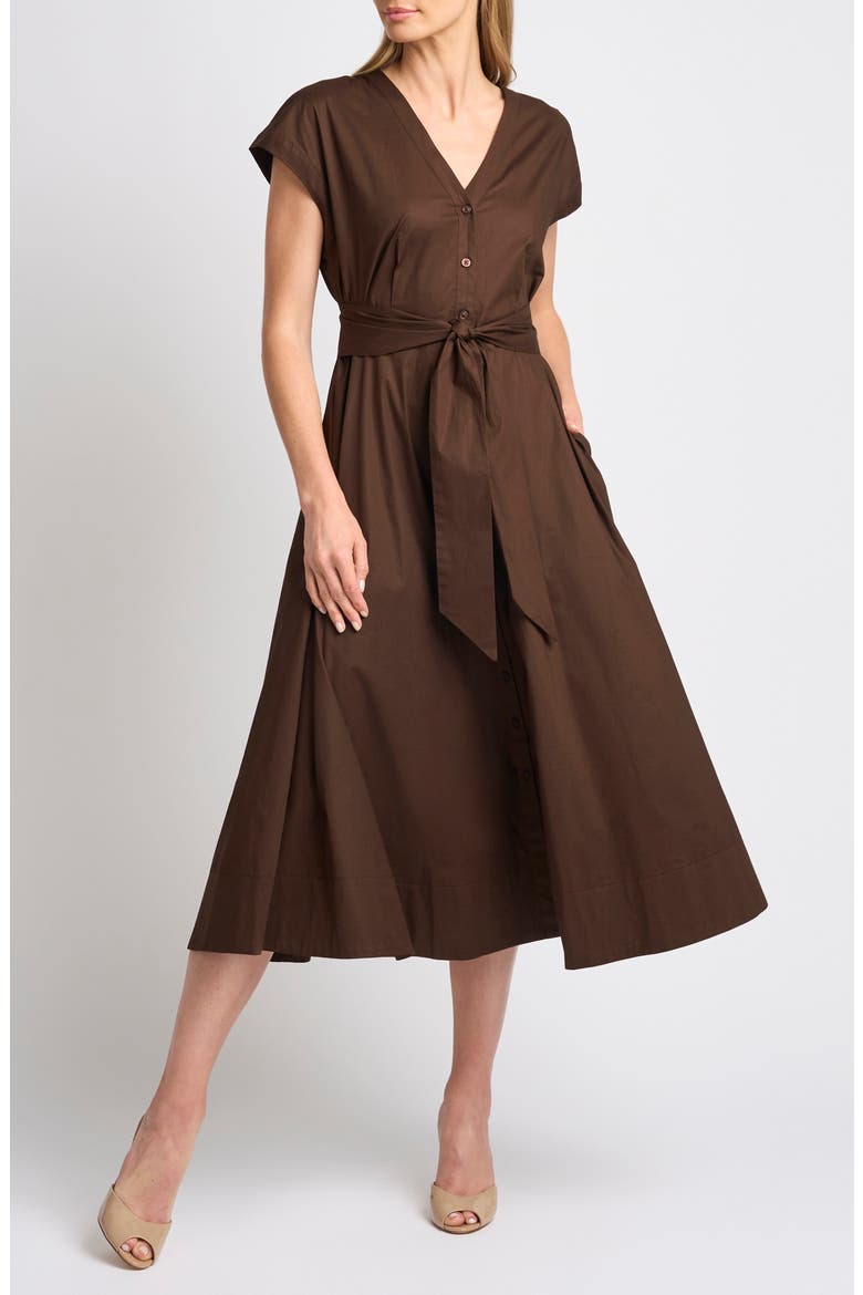 tie front a line dress Halogen® A-Line (Women) Maxi dress