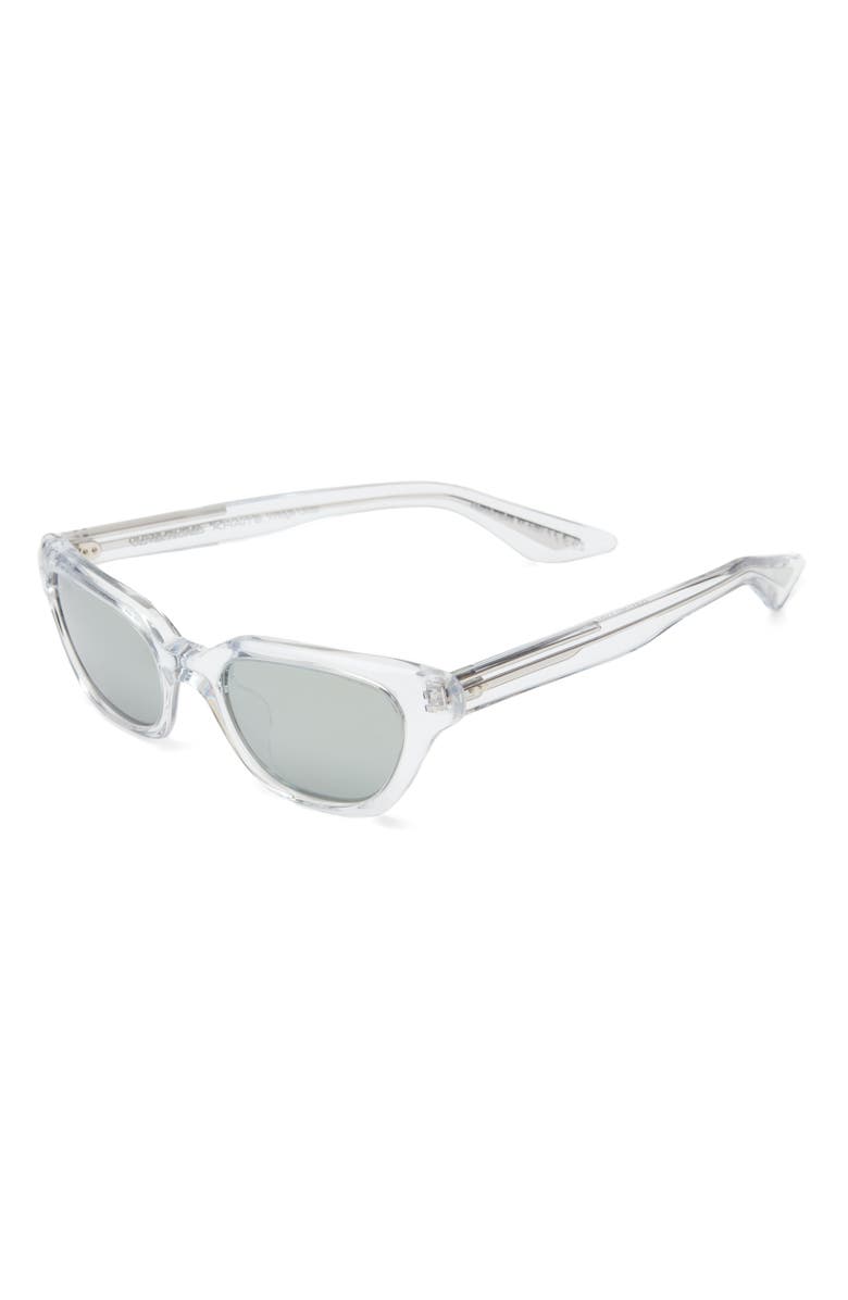 Oliver Peoples x KHAITE 1983C 52mm Cat Eye Sunglasses, Alternate, color, Crystal
