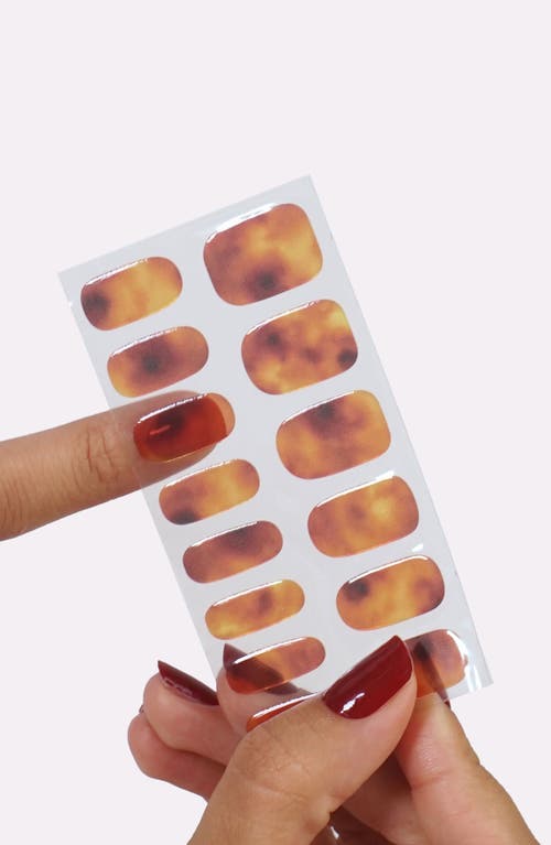 Le Mini Macaron Gel Nail Strips Kit In Tortoise Shell