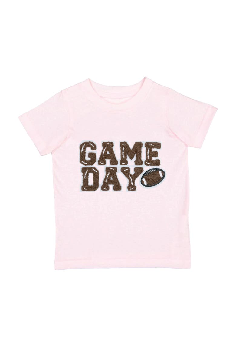 Game Day Patch Short Sleeve T-Shirt, Main, color, Ballet Pink