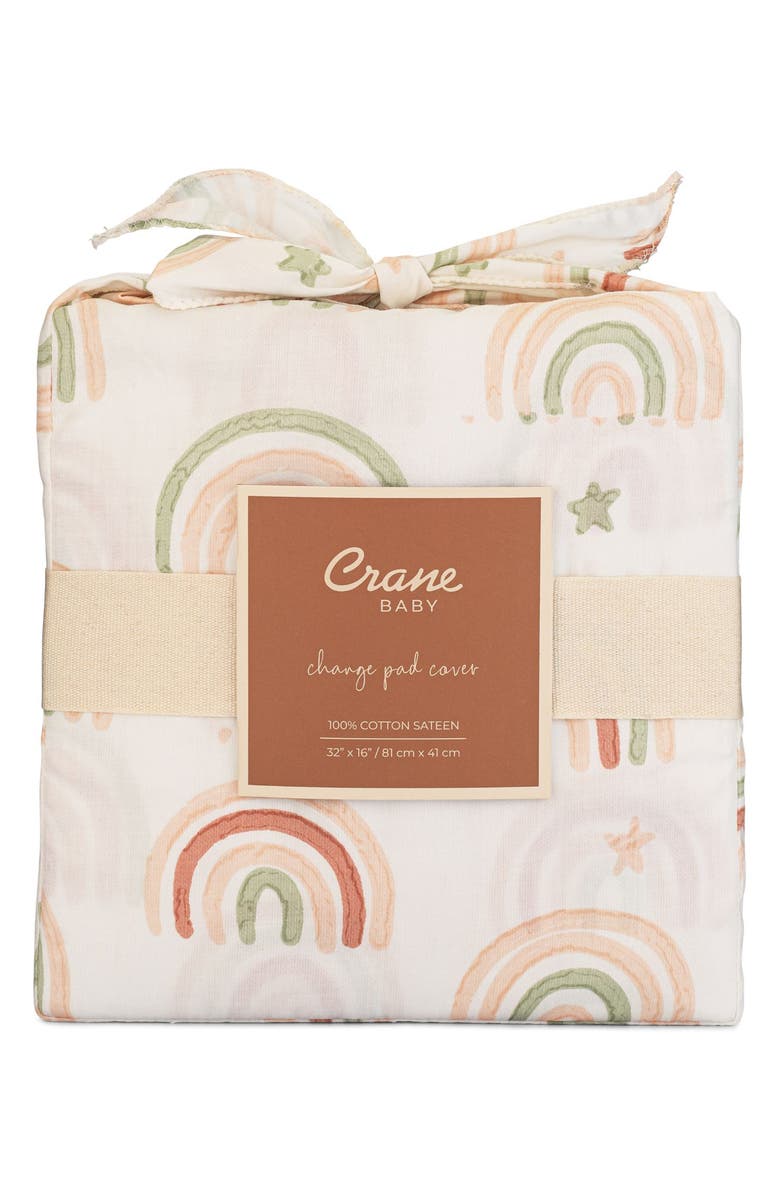 CRANE BABY Quilted Changing Pad Cover, Alternate, color, Beige