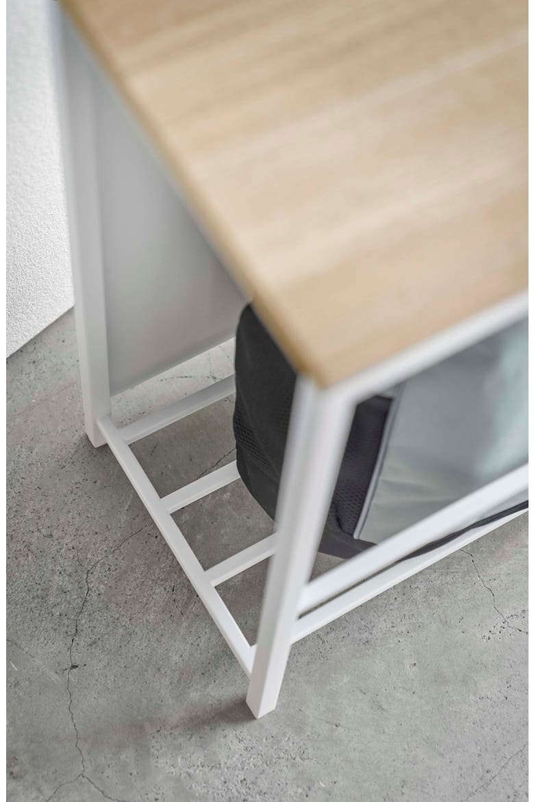 Entryway Storage Bench, Alternate, color, WHITE