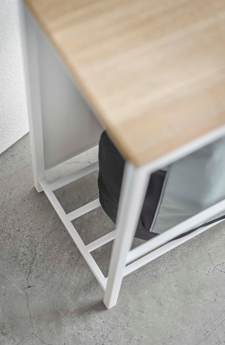 Yamazaki Entryway Storage Bench, Alternate, color, White